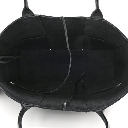 Bottega Veneta Grained Calfskin Maxi Intrecciato Arco Tote Black 6 of 10