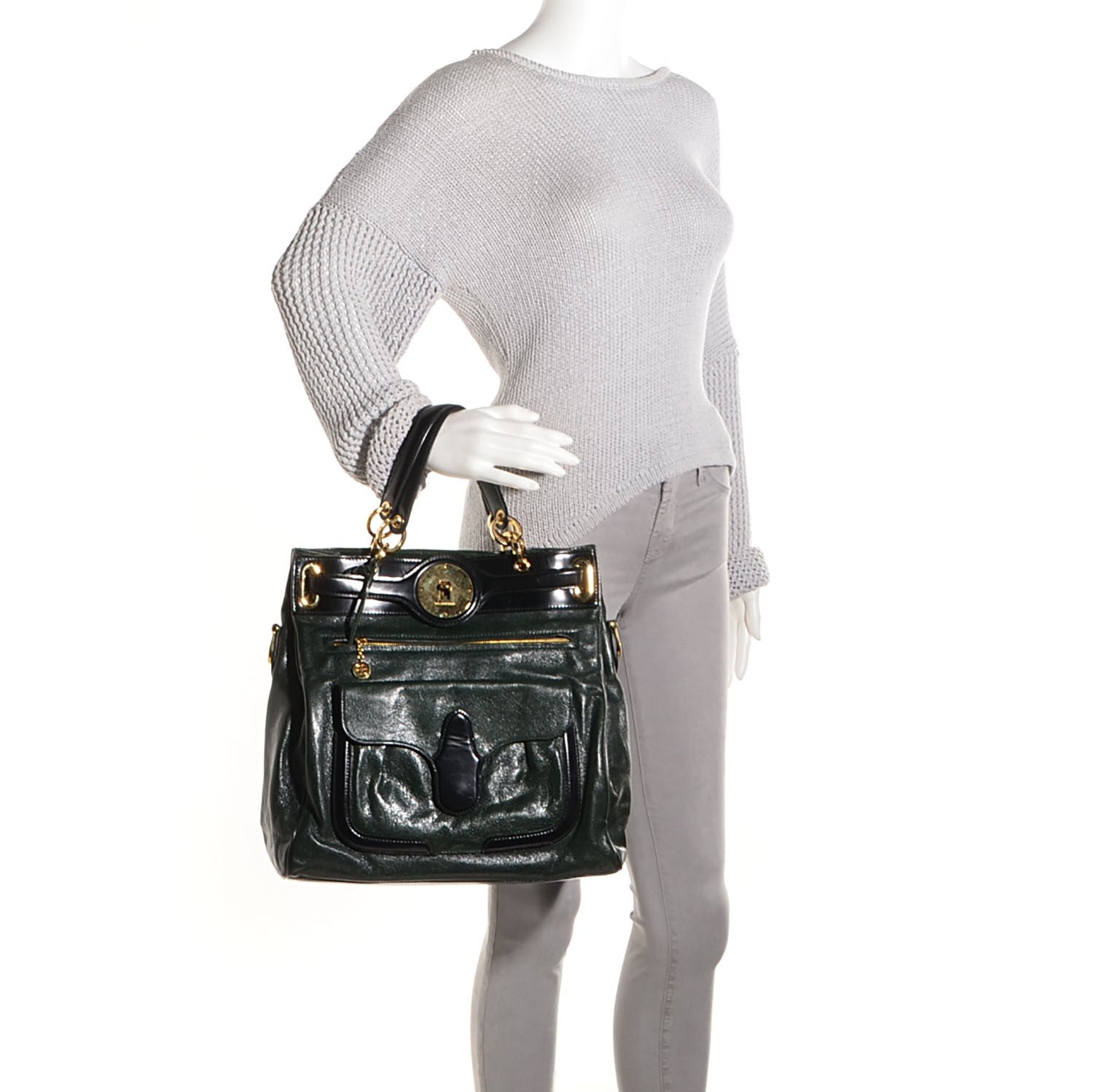 Balenciaga Chevre Lune MM Tote Pine 2 of 9