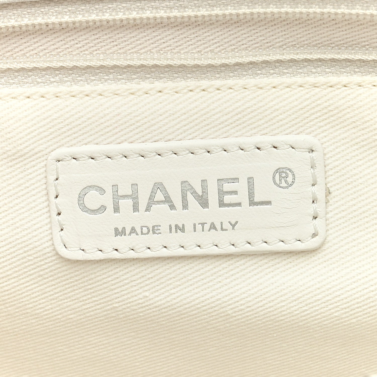 Chanel Caviar Quilted Grand Shopping Tote GST White 6 of 10