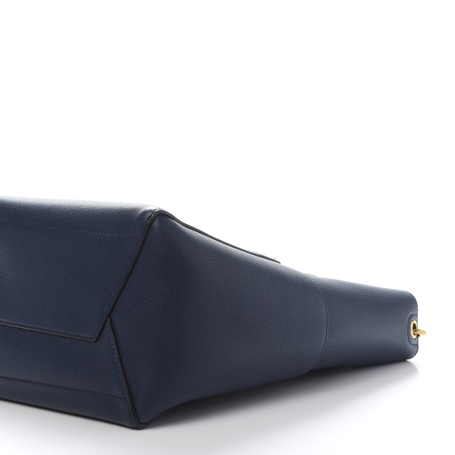 Celine Soft Grained Calfskin Sangle Bucket Bag Navy Blue 8 of 10