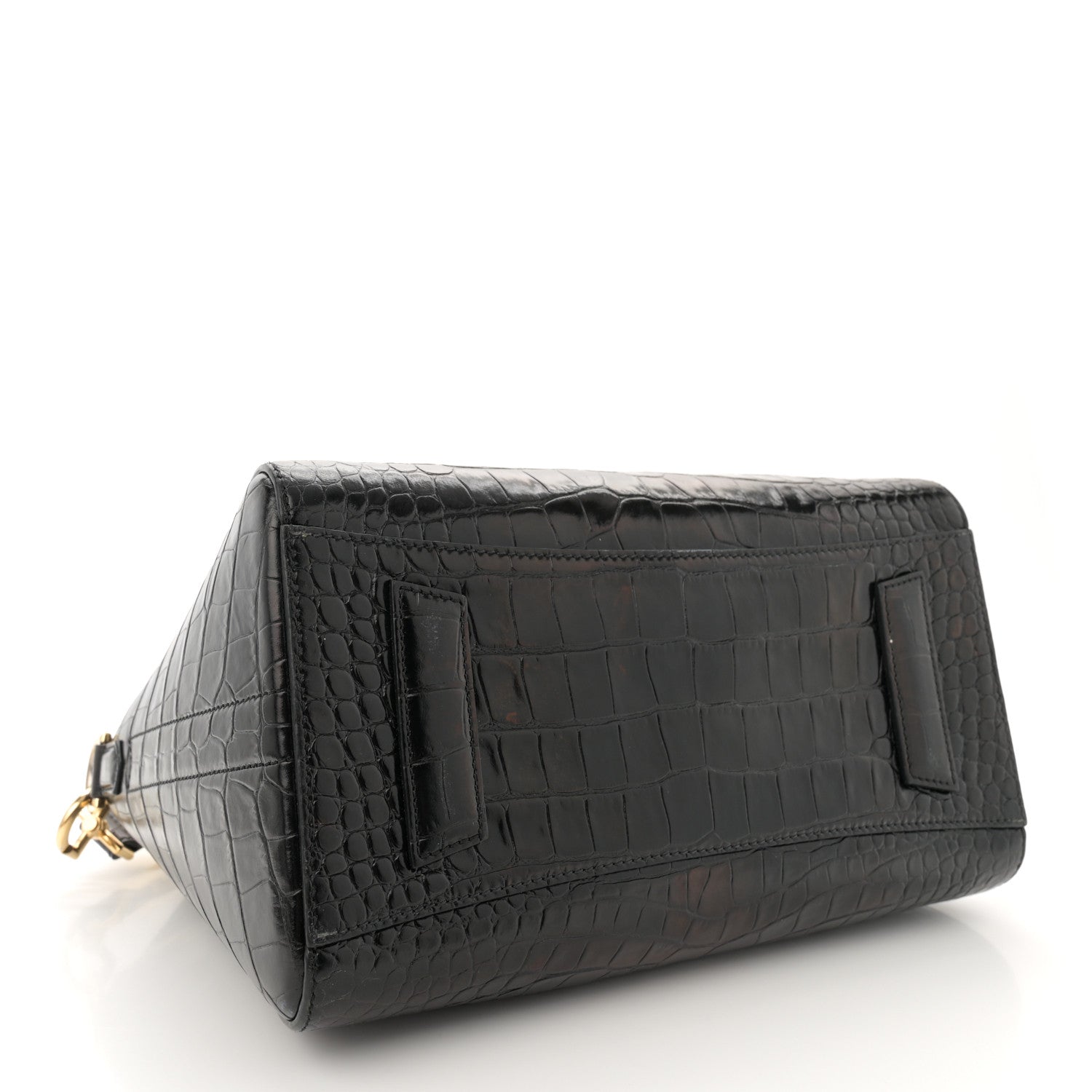 Givenchy Calfskin Crocodile Embossed Small Antigona Black 4 of 14