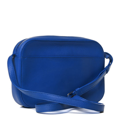Balenciaga Smooth Calfskin Logo S Everyday Camera Bag Bleu Prim White 3 of 12