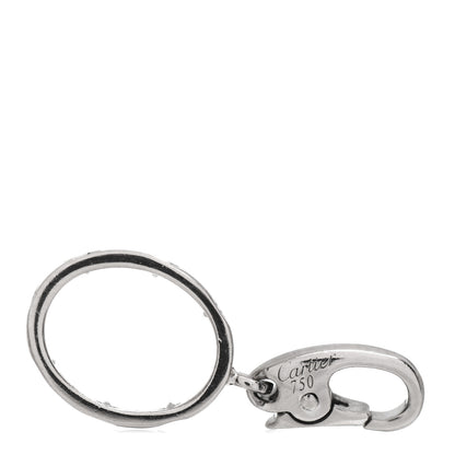 Cartier 18K White Gold Diamond LOVE Ring Charm 3 of 3