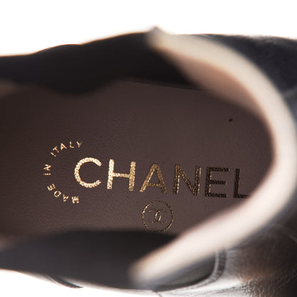Chanel Calfskin Elastic Short Boots 37 Black 6 of 8