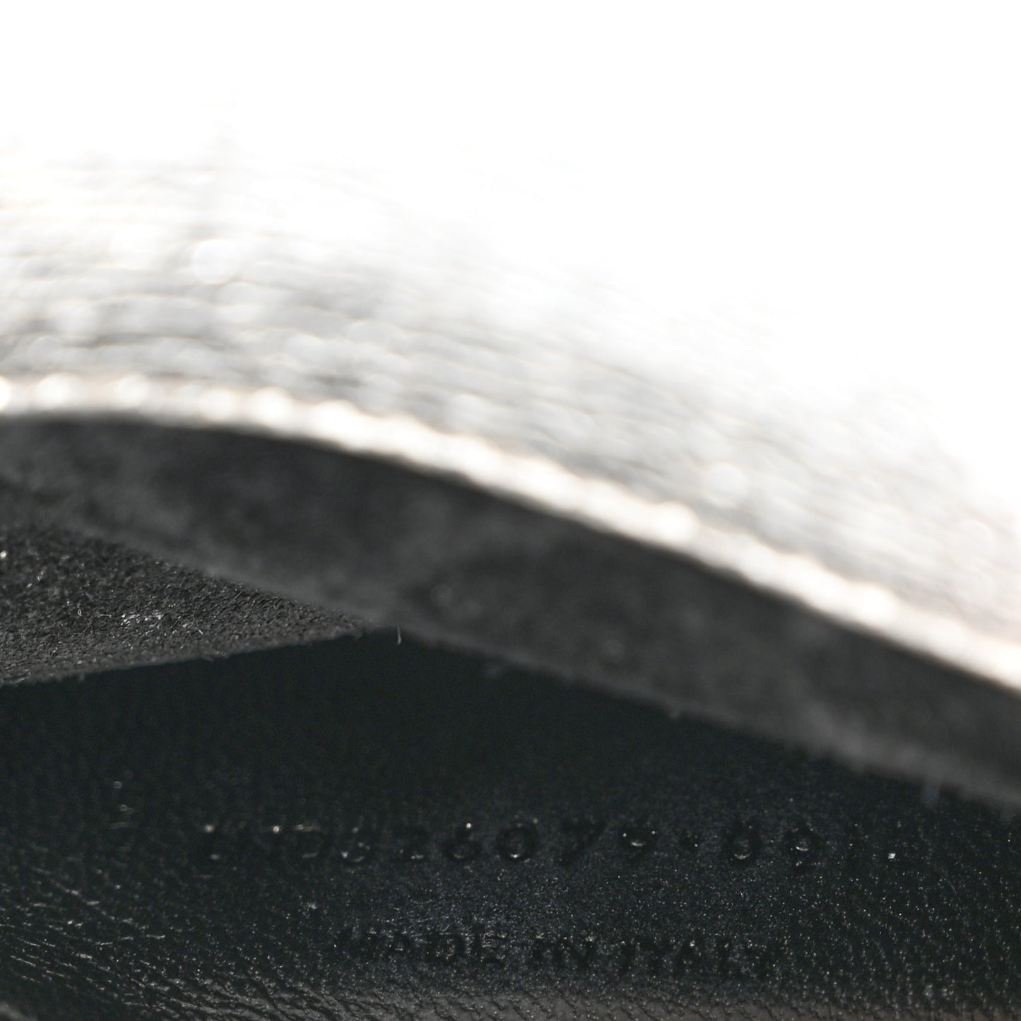 Textured Metallic Calfskin Classic Monogram Cassandre Clutch Silver