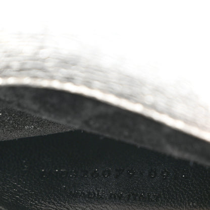 Saint Laurent Textured Metallic Calfskin Classic Monogram Cassandre Clutch Silver 7 of 16