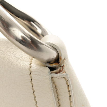 Prada Vitello Daino Swing Flap Shoulder Bag White 8 of 17