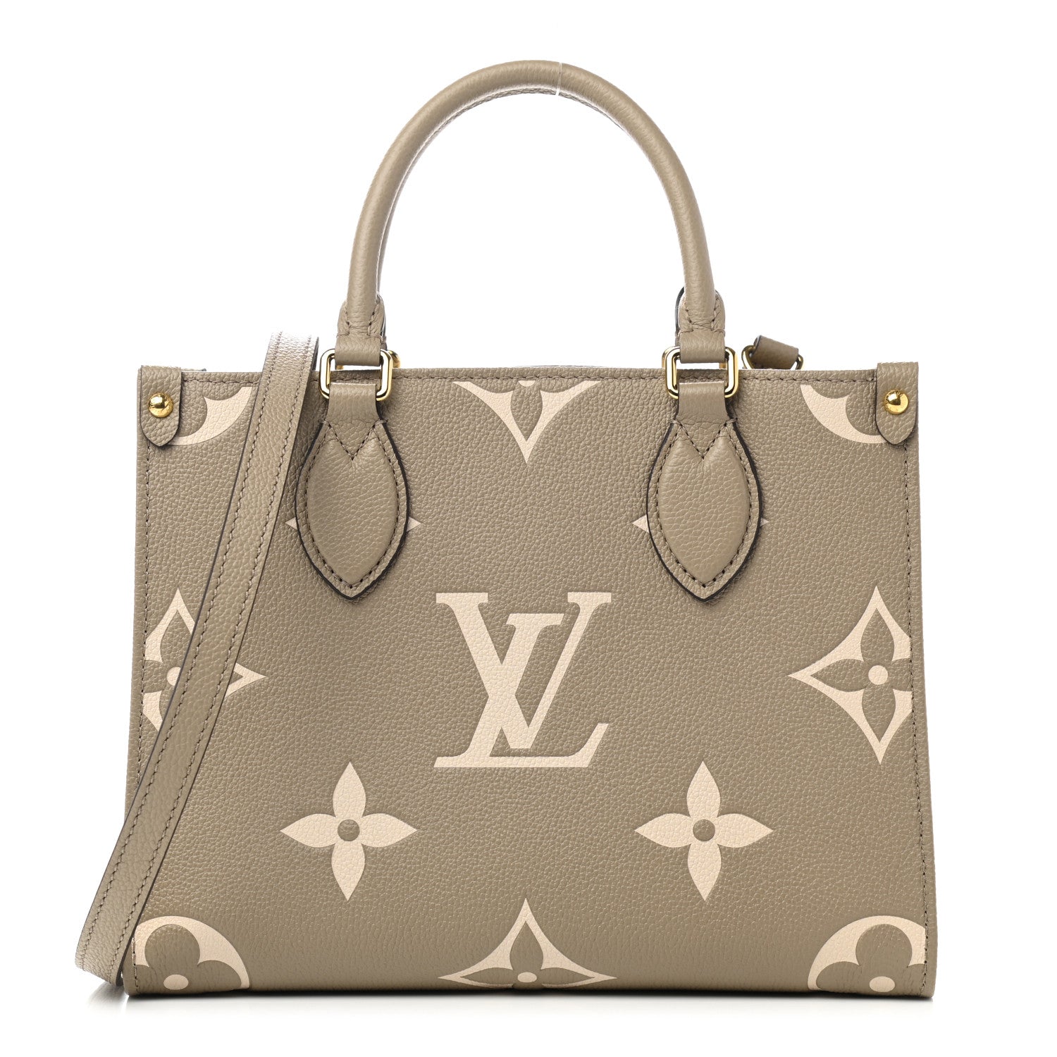Louis Vuitton Empreinte Monogram Giant Onthego PM Tourterelle Creme 1 of 10
