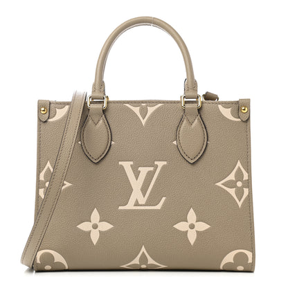 Louis Vuitton Empreinte Monogram Giant Onthego PM Tourterelle Creme 1 of 10