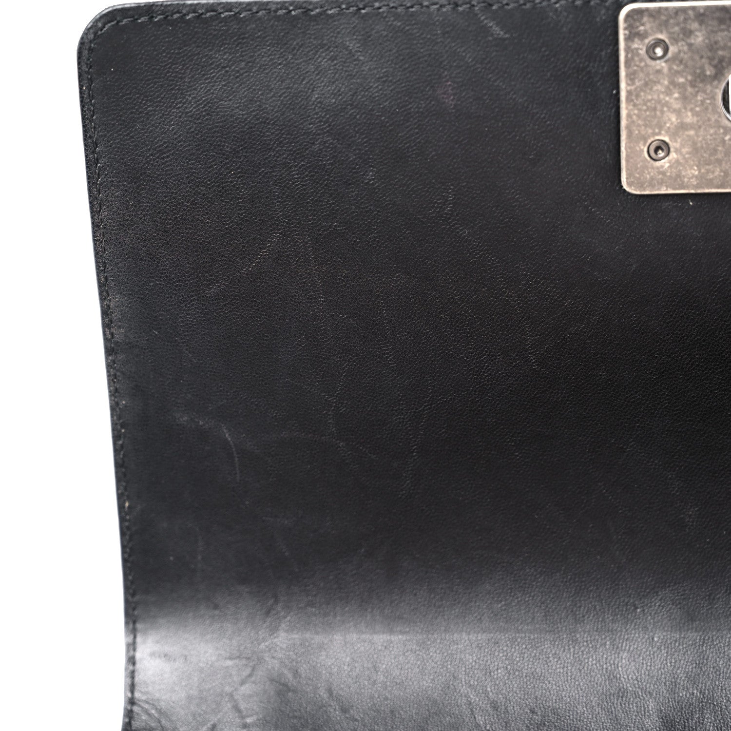 Chanel Lambskin Quilted Medium Boy Flap Black 12 of 18