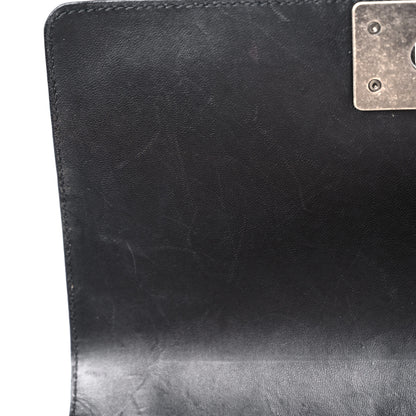Chanel Lambskin Quilted Medium Boy Flap Black 12 of 18