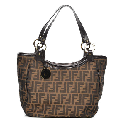 Fendi Zucca Small Chef Shopping Tote Tobacco Moro 1 of 11