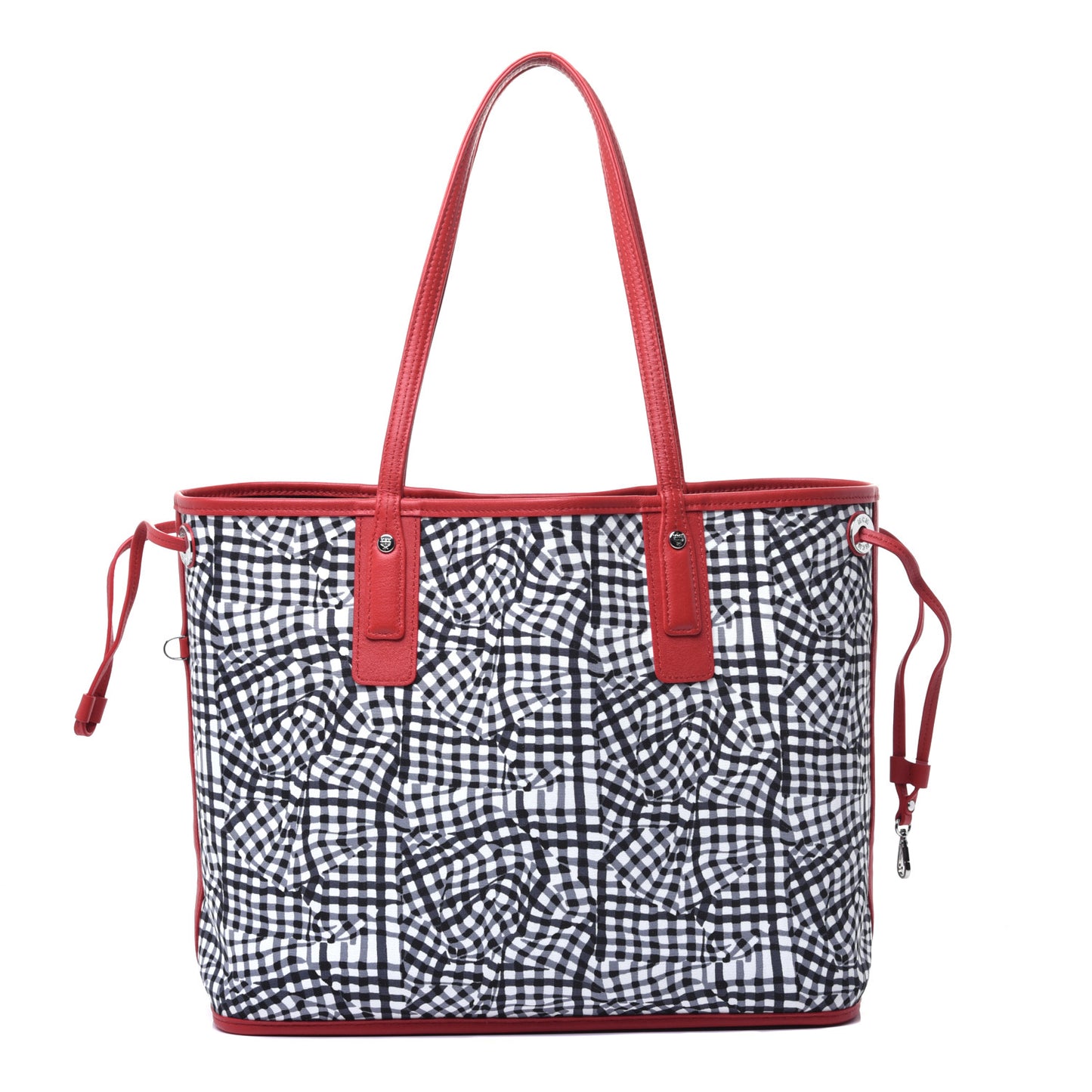 Visetos Medium Liz Reversible Shopper Tote Black Red