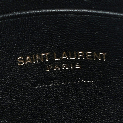 Saint Laurent Grain De Poudre Matelasse Monogram Mini Lou Camera Bag Black 6 of 10