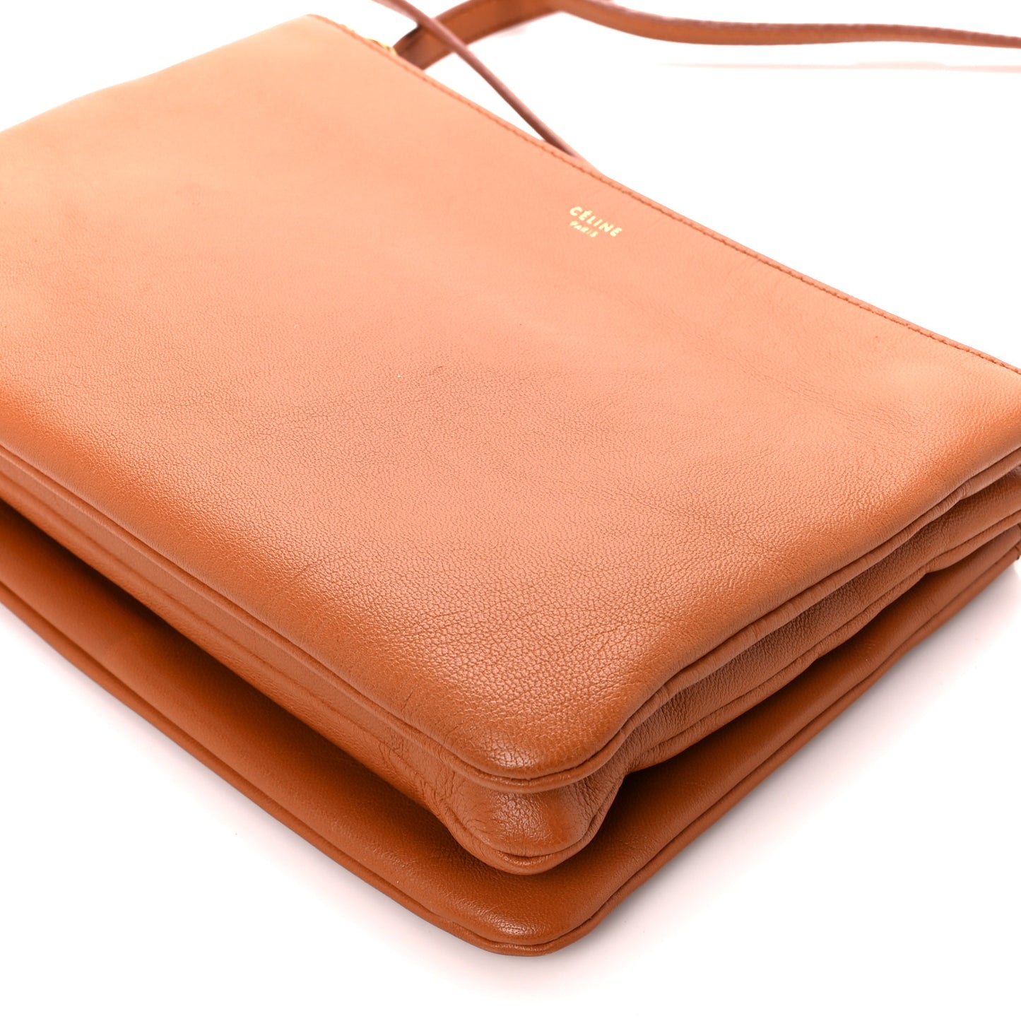 Lambskin Small Trio Crossbody Bag Tawny