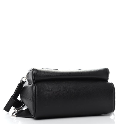 Prada Saffiano Sling Backpack Black 4 of 9