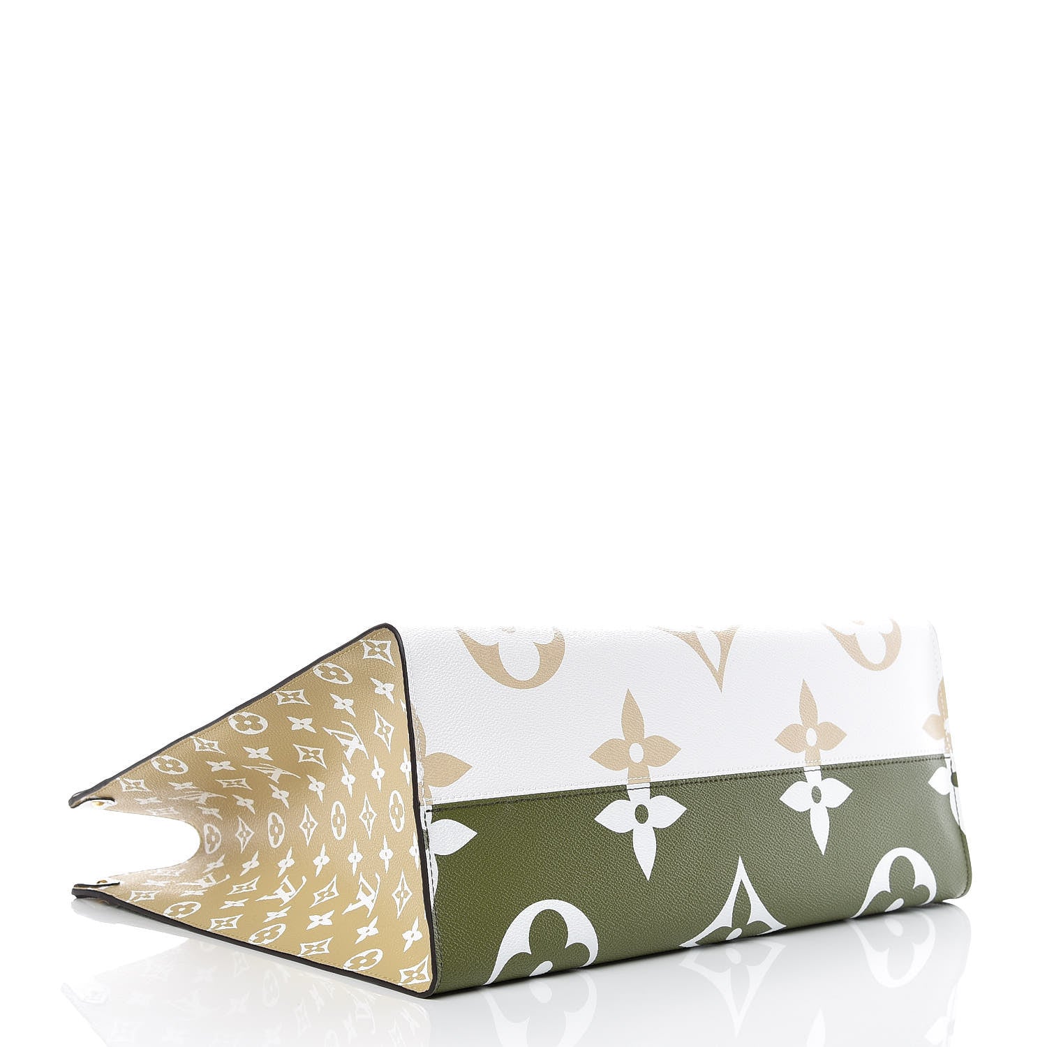 Louis Vuitton Monogram Giant Onthego GM Kaki Beige 4 of 10