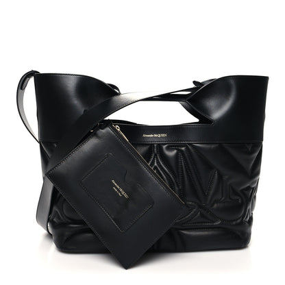 Alexander McQueen Calfskin Quilted Small The Bow Bag Black 1 of 12