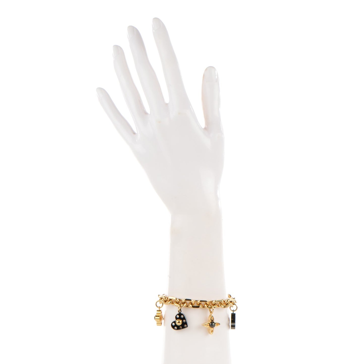 Hide and Seek Monogram Bracelet Gold