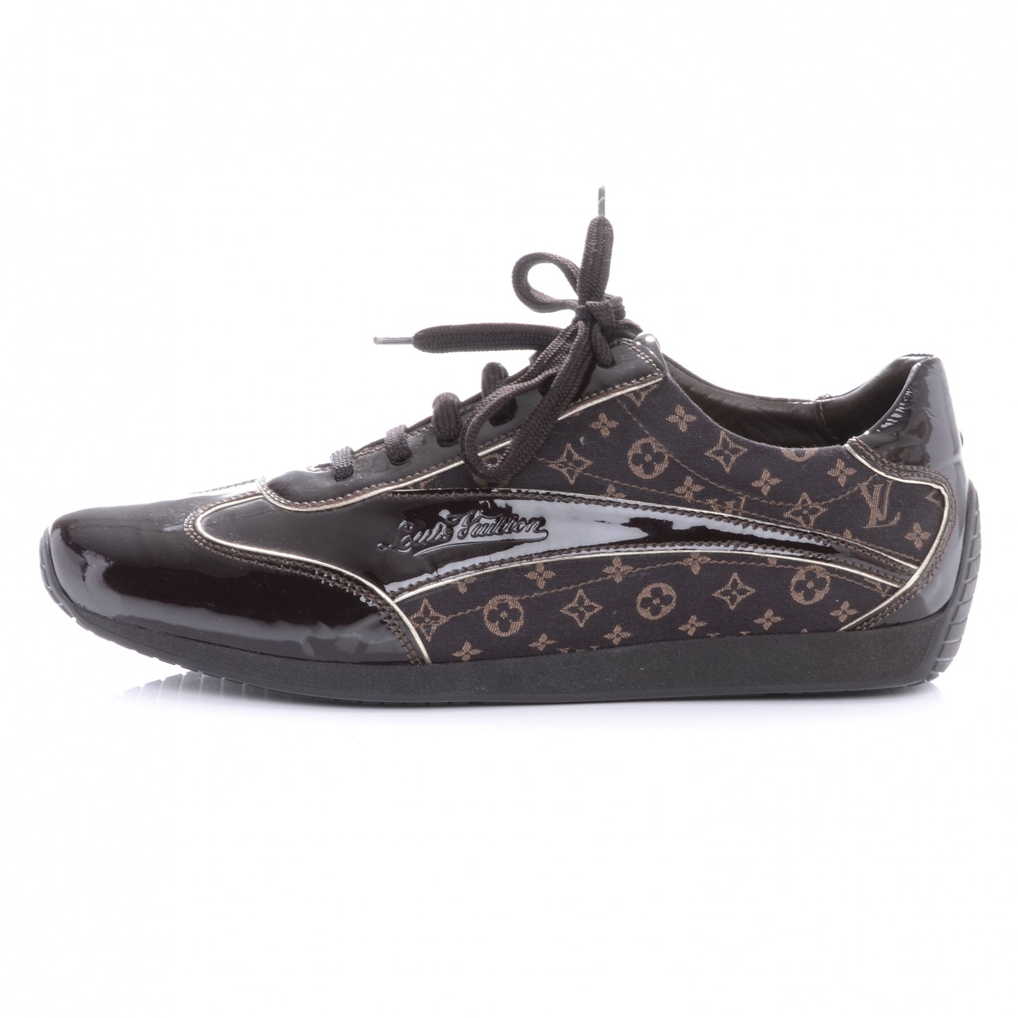 Patent Mini Lin Monogram Sneakers 41 Ebene