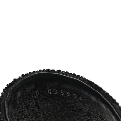 Chanel Pearl Embroidery CC Mules 35 Black Grey 10 of 10
