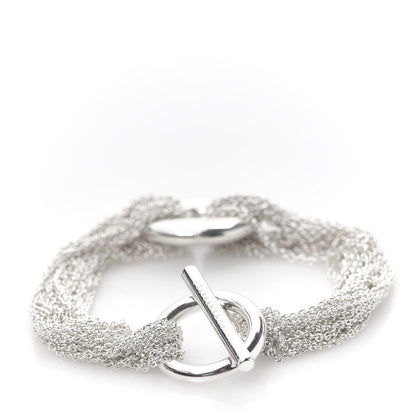 Tiffany Sterling Silver Multi-Chain Circle Toggle Bracelet 3 of 6
