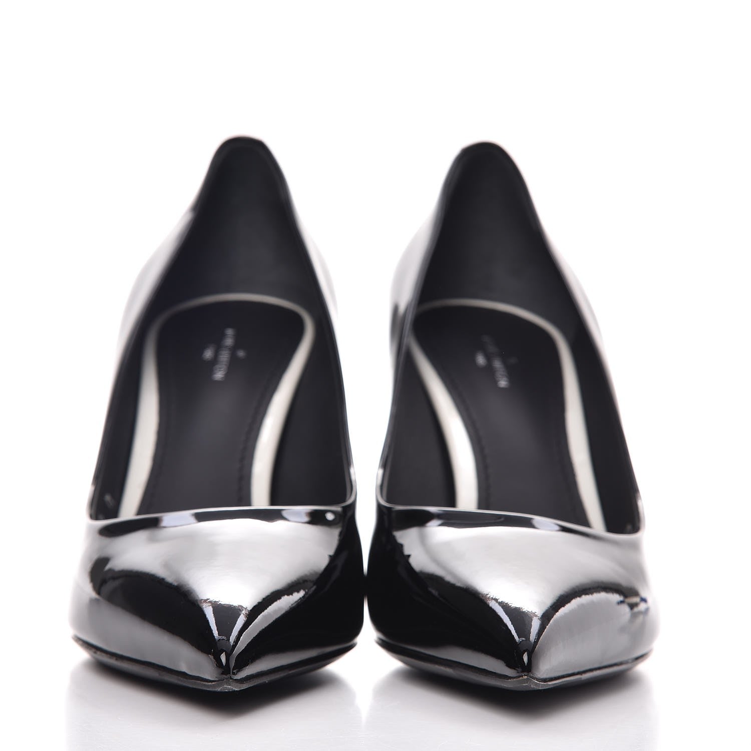 Louis Vuitton Glazed Calfskin Eyeline Pumps 40 Black 2 of 10