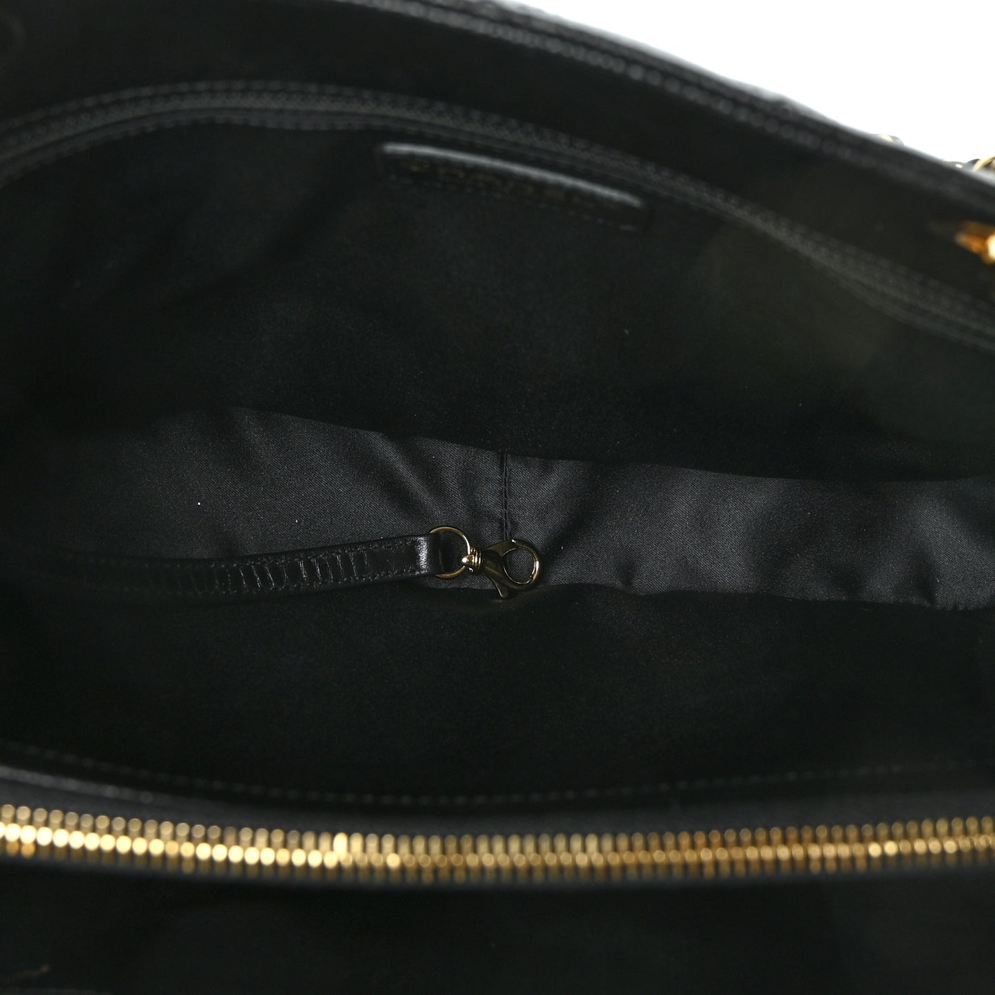 Caviar Quilted Grand Shopping Tote GST Black