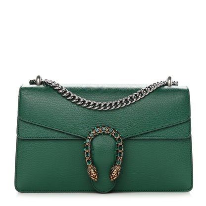 Gucci Pebbled Calfskin Small Dionysus Shoulder Bag Emerald 1 of 13