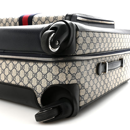 Gucci GG Supreme Monogram Web Medium Savoy Trolley Beige Blue 8 of 8