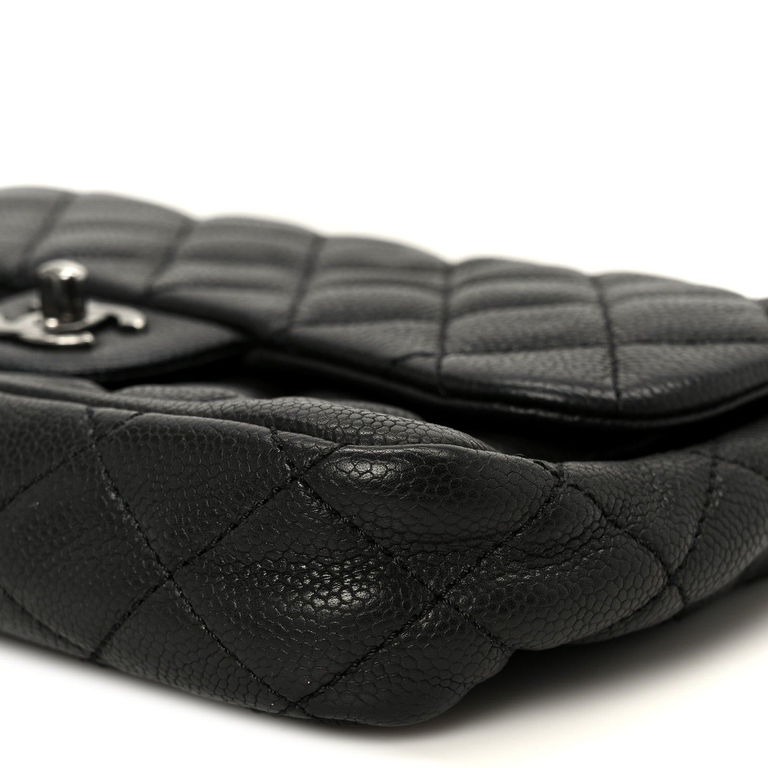 Chanel Caviar Quilted Medium Now and Forever Flap Black 10 of 10