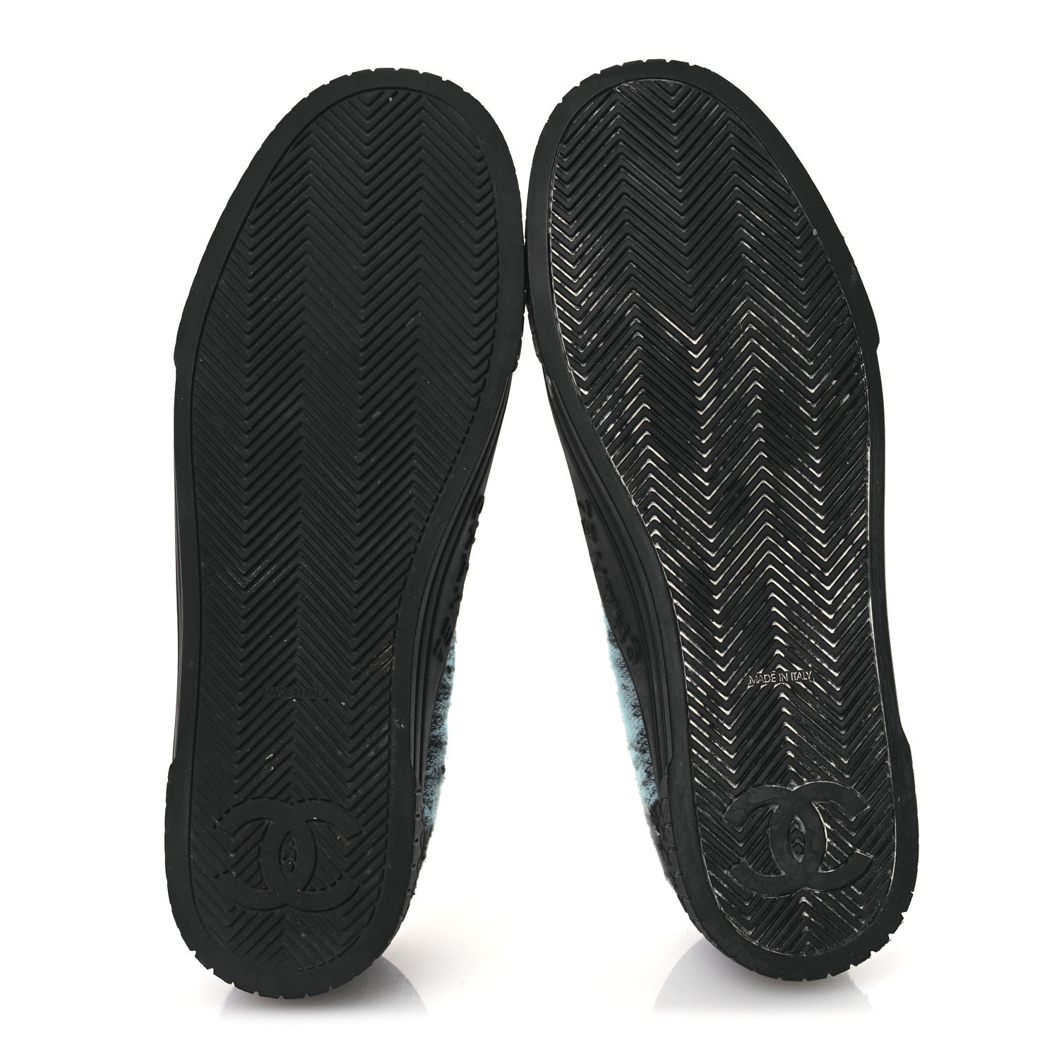 Chanel Metallic Tweed Low Top Sneakers 38 Black Multicolor 7 of 14