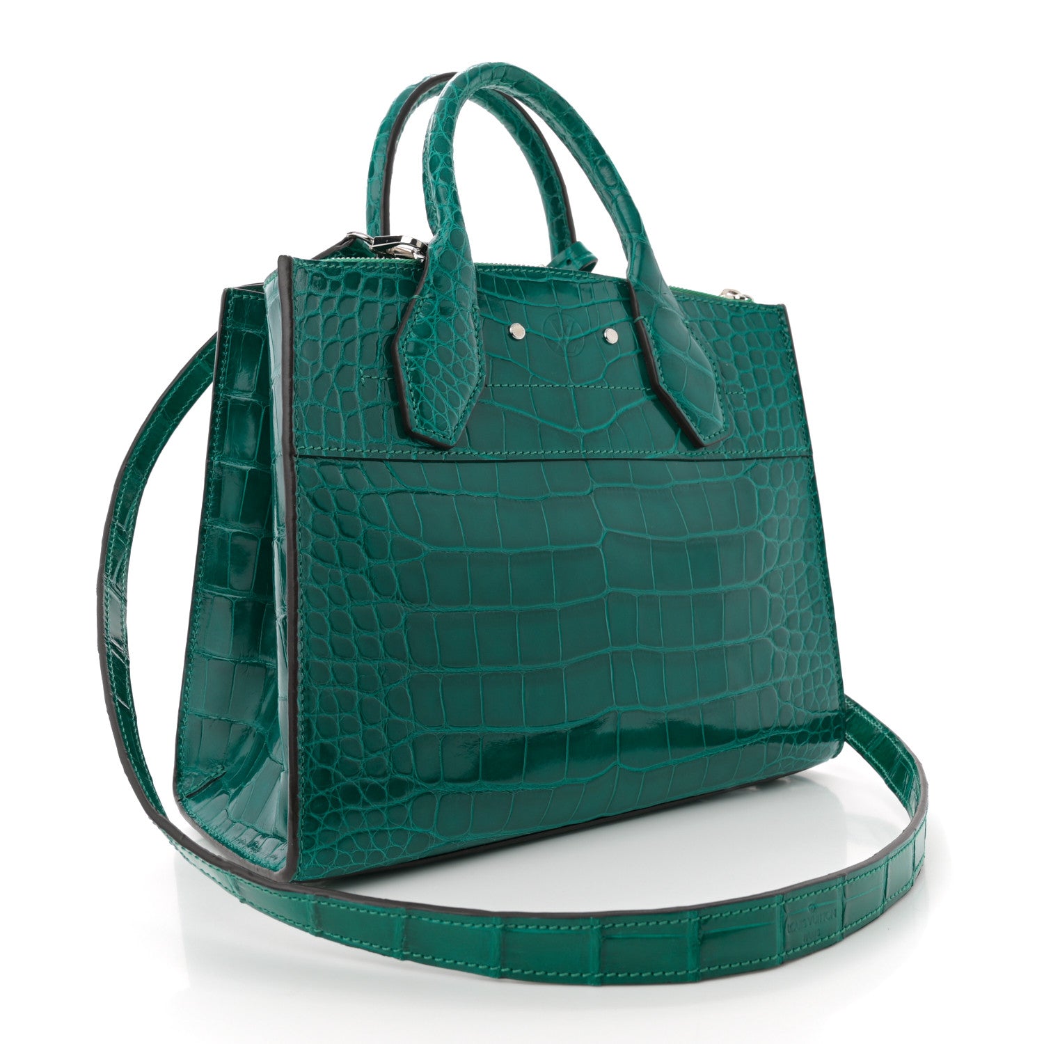 Louis Vuitton Alligator City Steamer PM Emeraude 3 of 9