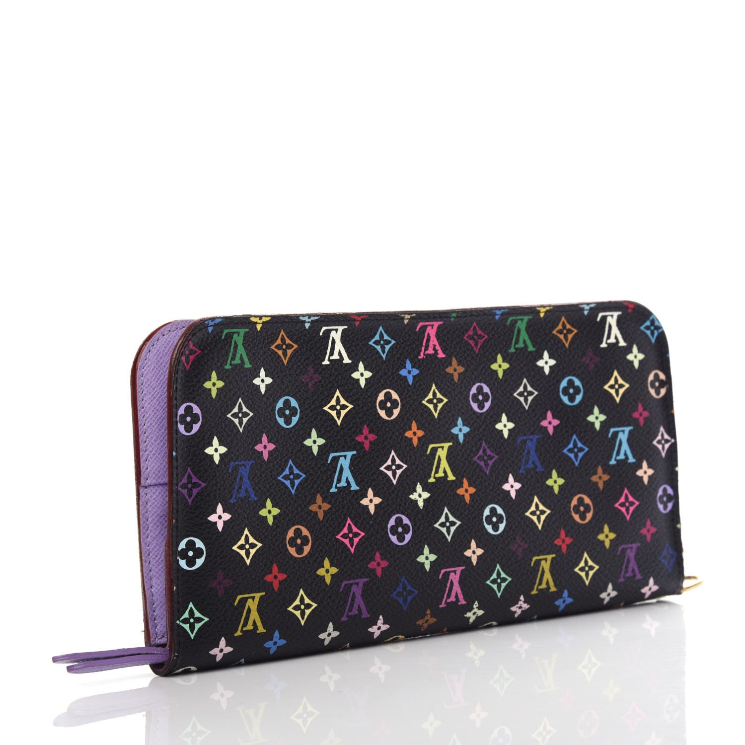 Louis Vuitton Monogram Multicolor Insolite Wallet Black Violet 3 of 6