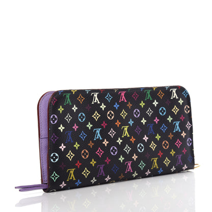 Louis Vuitton Monogram Multicolor Insolite Wallet Black Violet 3 of 6