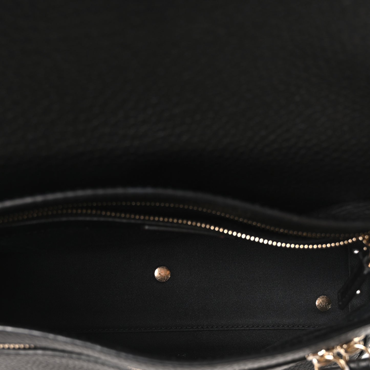 Pebbled Calfskin Messenger Bag Black