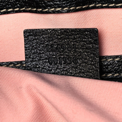 Gucci Satin Medium Charmy Shoulder Bag Black Multicolor 6 of 8