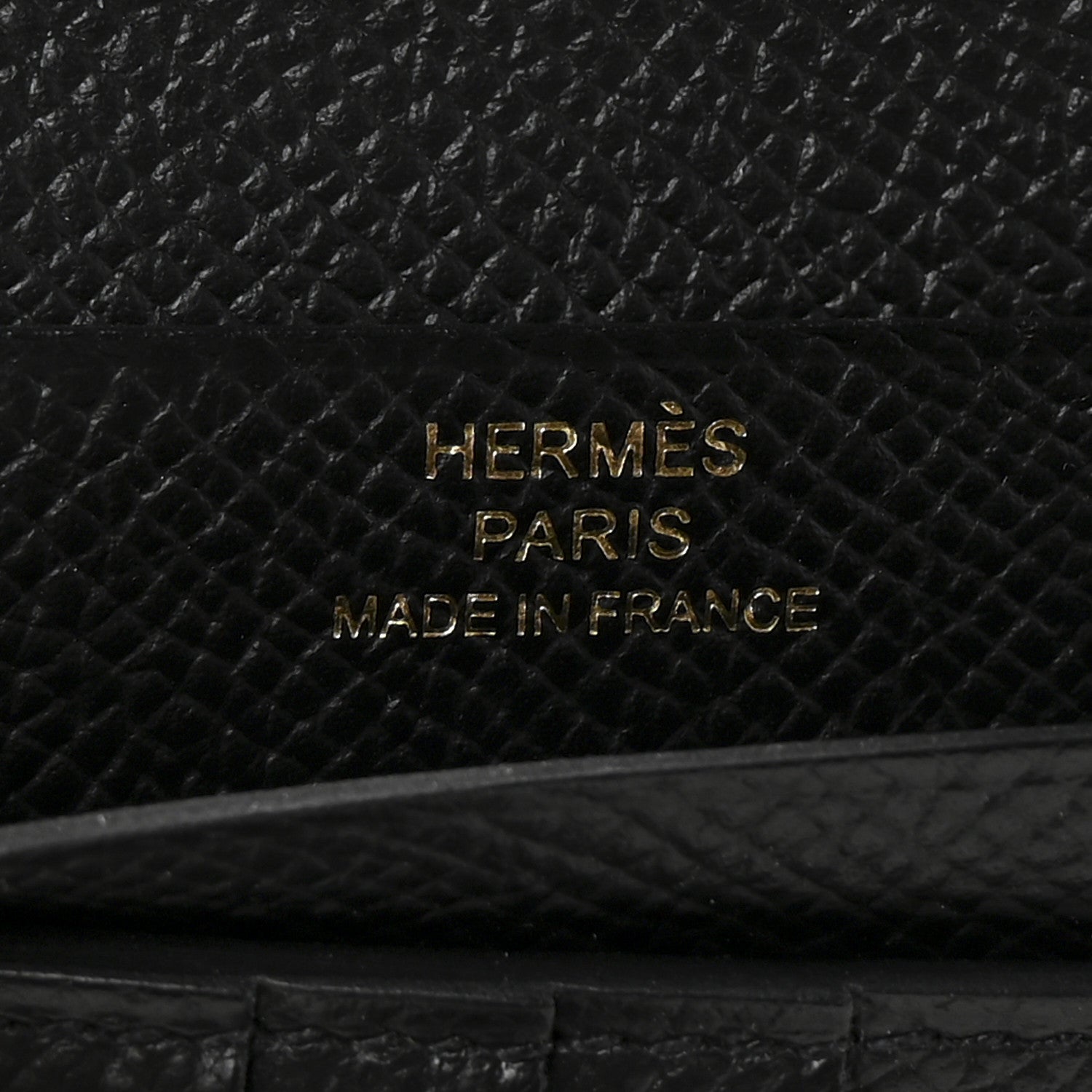 Hermes Epsom Bearn Compact Wallet Black 6 of 7