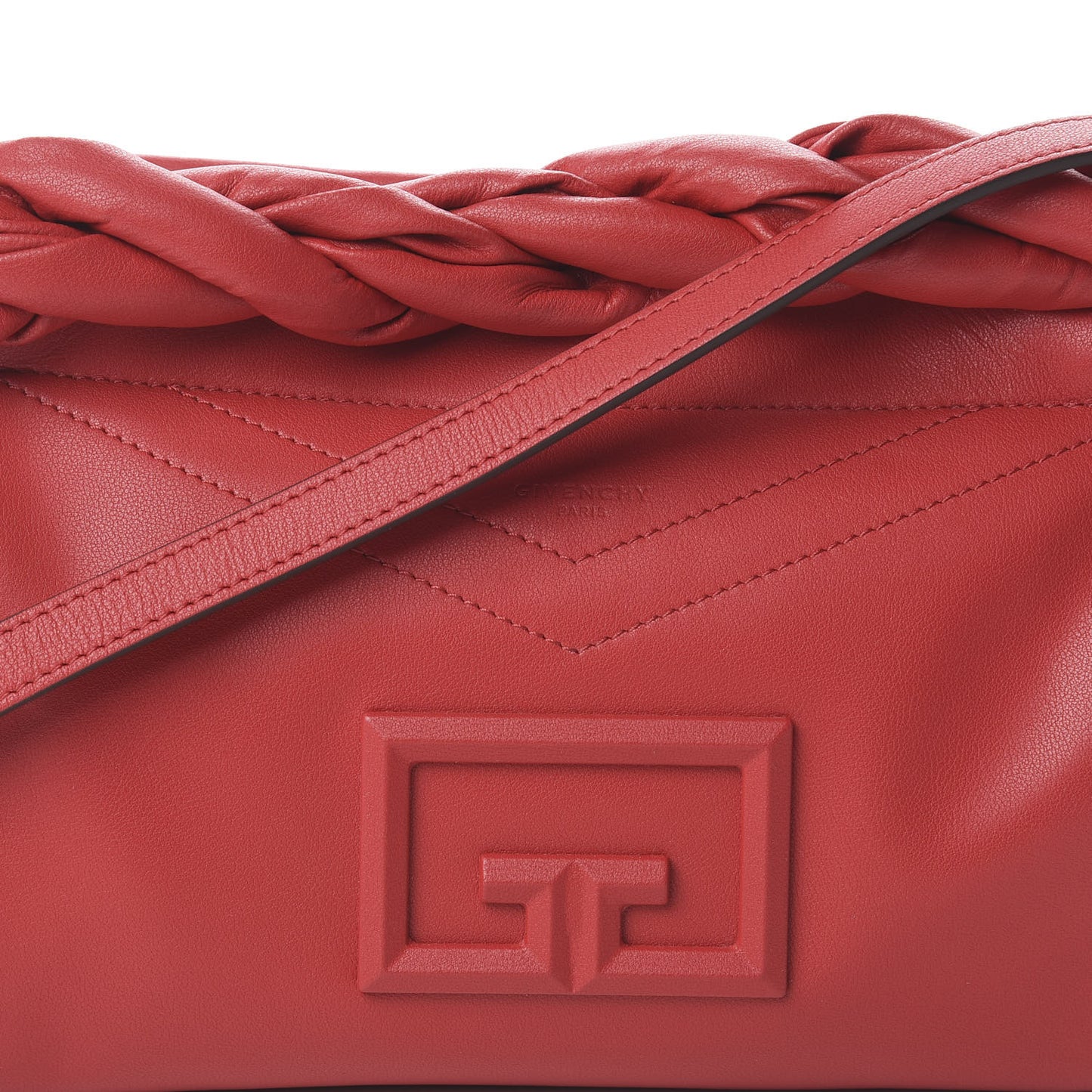 Calfskin Medium ID93 Satchel Light Red