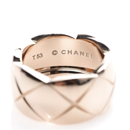 Chanel 18K Beige Gold Large Coco Crush Ring 53 6.25 4 of 5