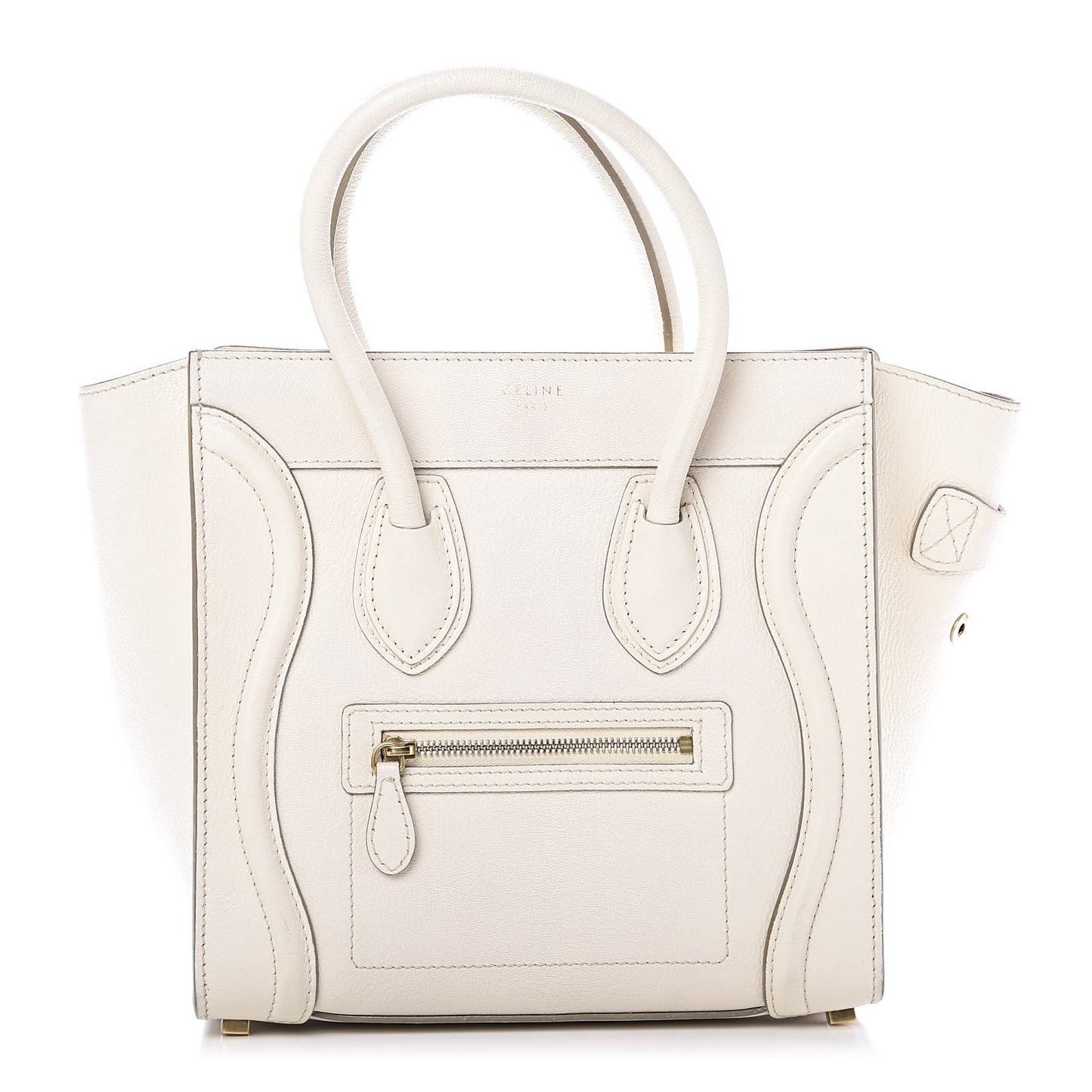 Goatskin Micro Luggage White
