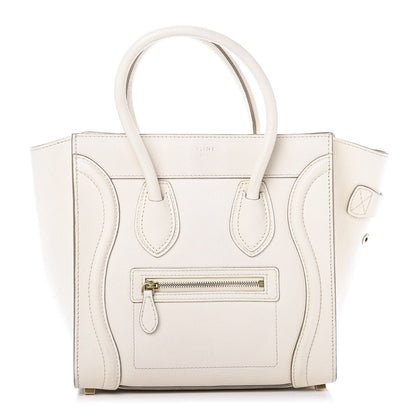 Celine Goatskin Micro Luggage White 1 of 12