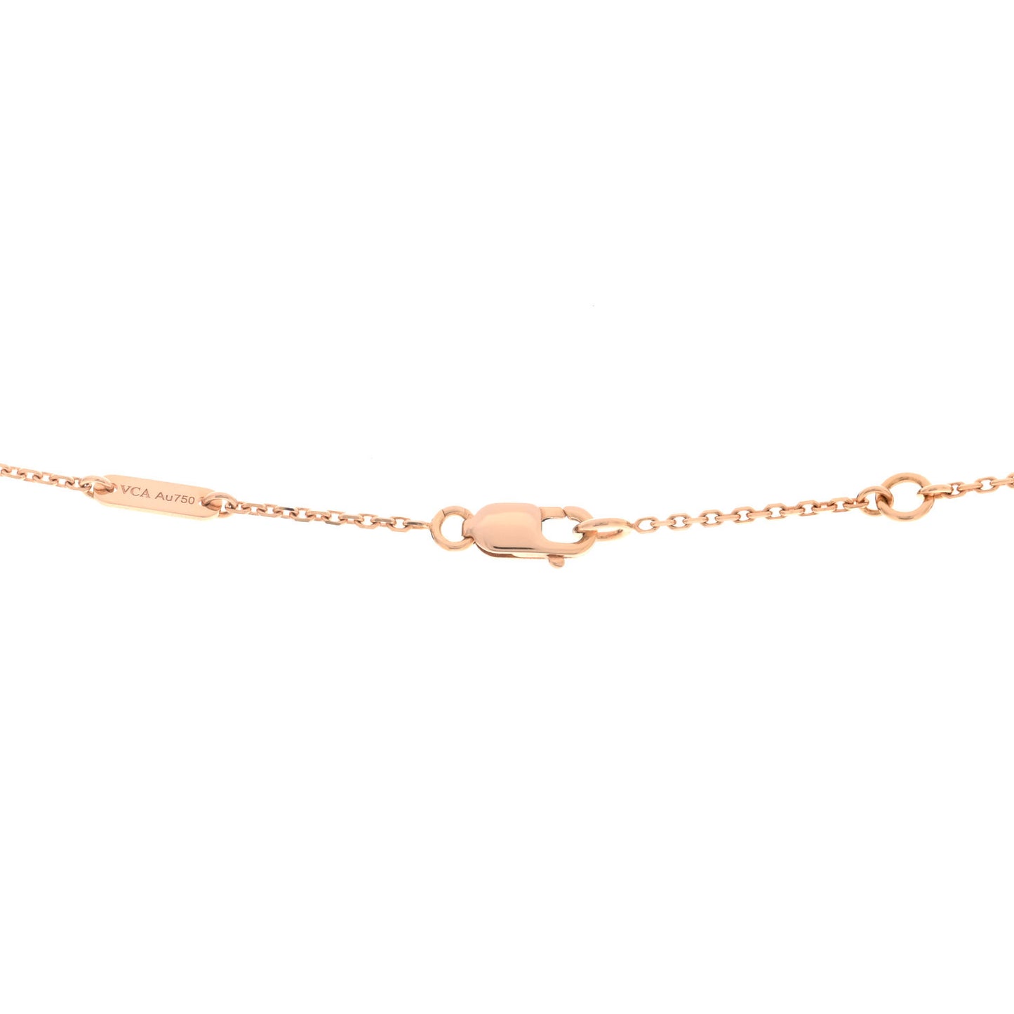 18K Rose Gold Sweet Alhambra Pendant Necklace