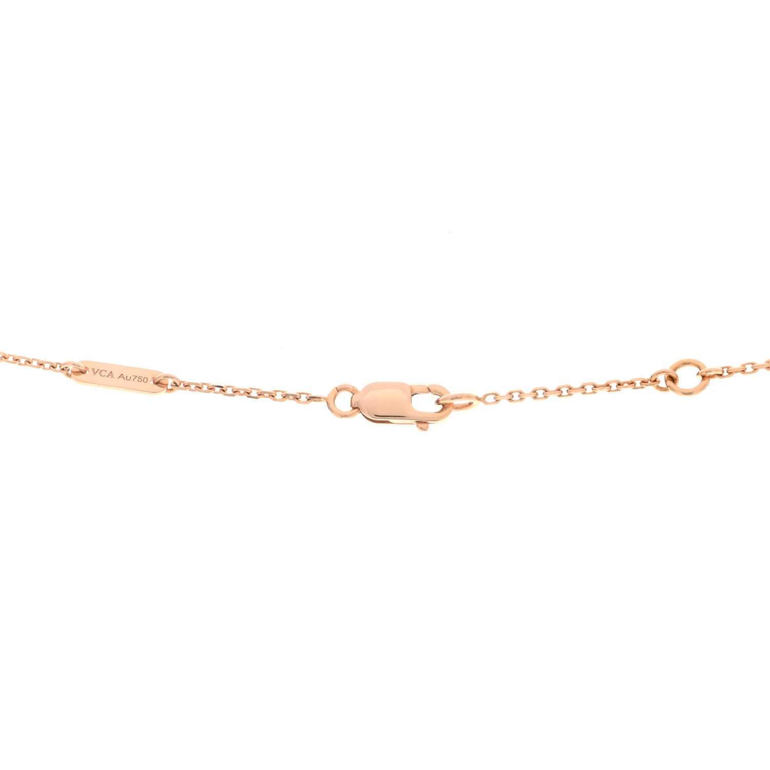 Van Cleef & Arpels 18K Rose Gold Sweet Alhambra Pendant Necklace 5 of 6
