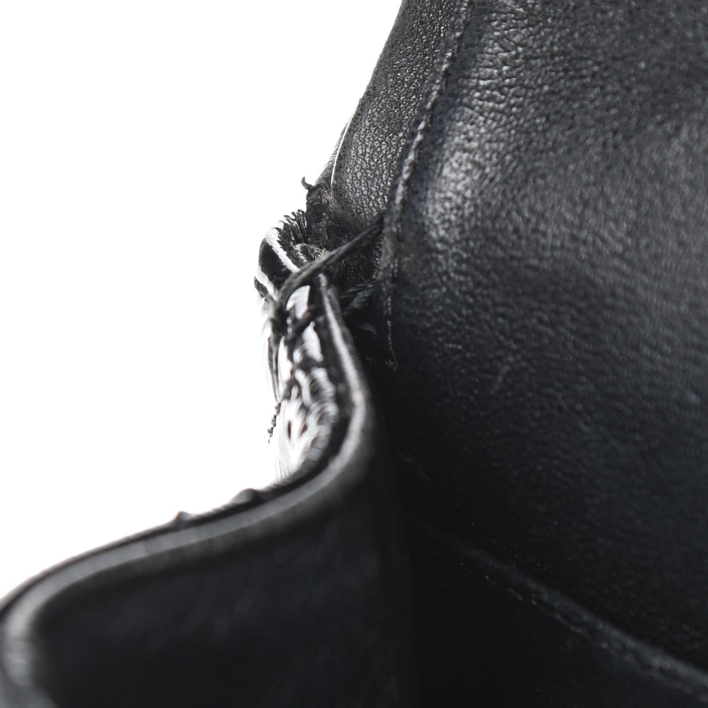 Crinkled Patent Quilted 2.55 Reissue Mini Flap Black