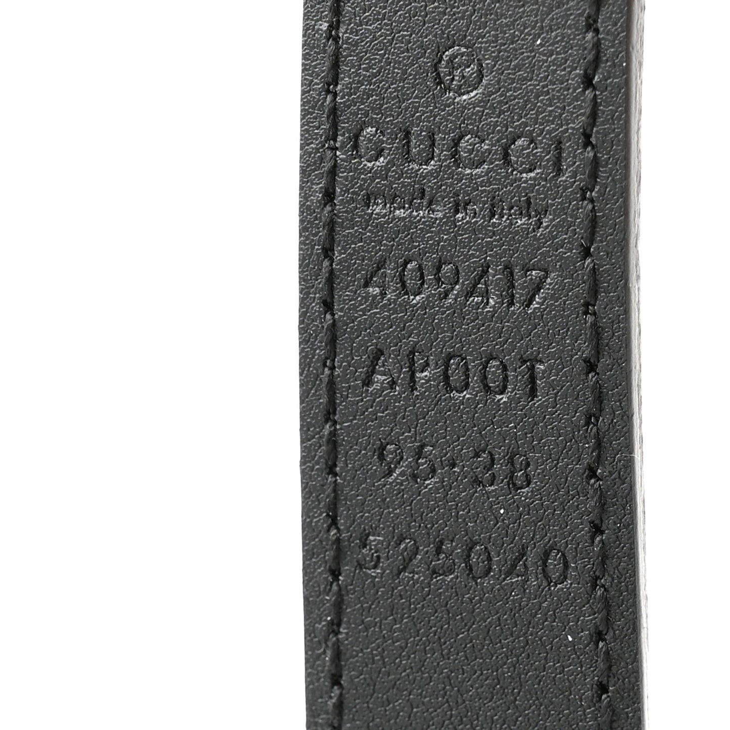 Calfskin Double G 20mm Belt 95 38 Black