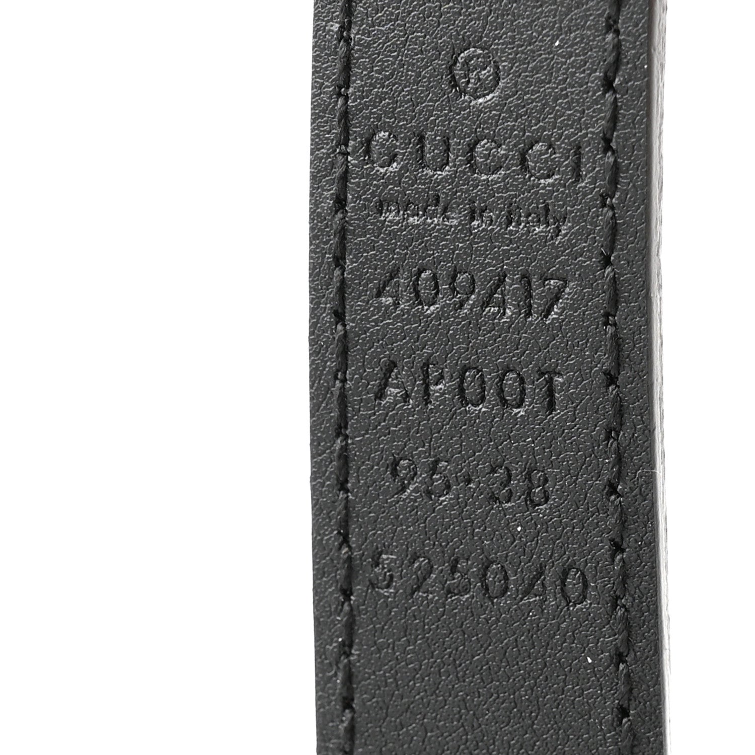 Gucci Calfskin Double G 20mm Belt 95 38 Black 5 of 8