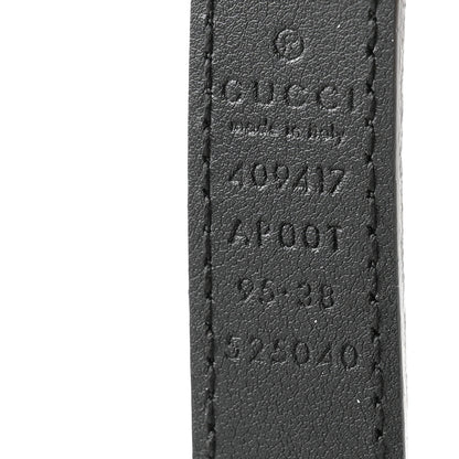 Gucci Calfskin Double G 20mm Belt 95 38 Black 5 of 8