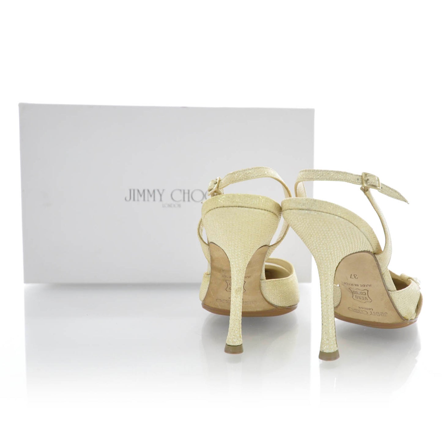 Glitter Fabric Heels 37
