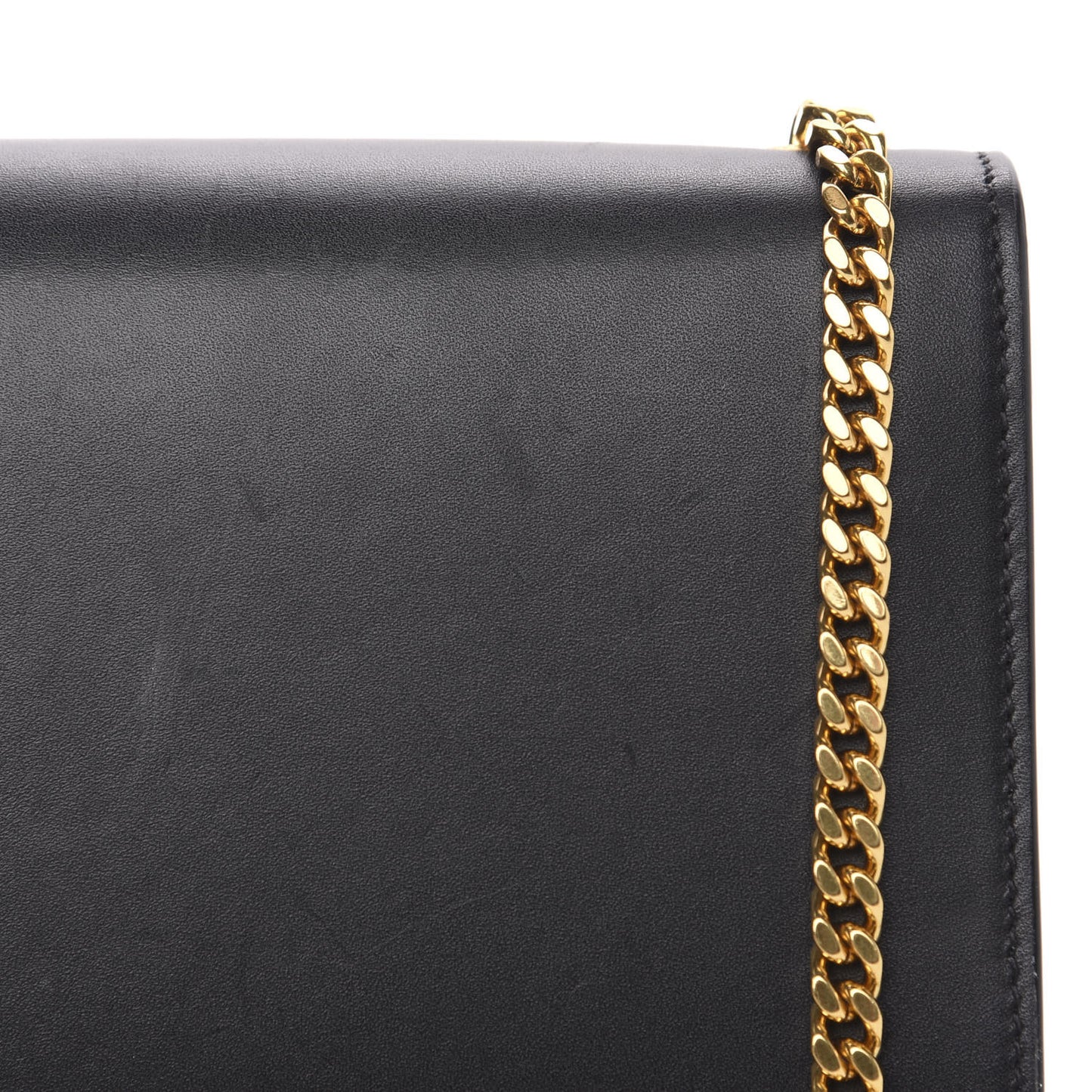 Calfskin Small Monogram Kate Satchel Black